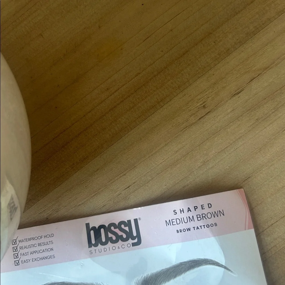Bossy Studio Top Rated Temporary‎ Eyebrow Tattoos Medium Brown